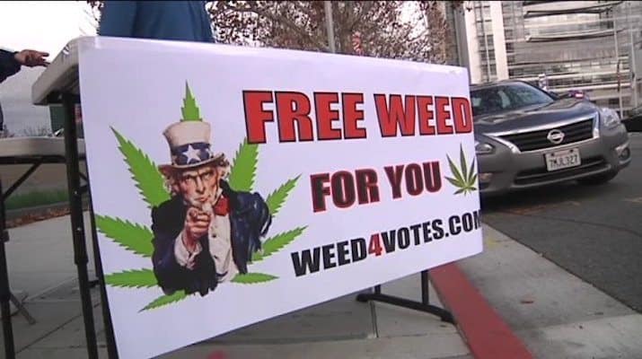 Cannabis Activist Group Weed4Votes Gives Away Tons of Free Weed - Green Rush Daily