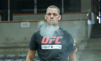 Nate Diaz Smokes and Passes Hemp Joint at UFC Open Workout