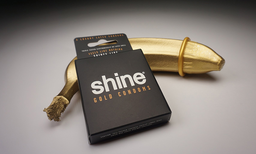The Makers of Shine Papers Add Gold Condoms to Product List